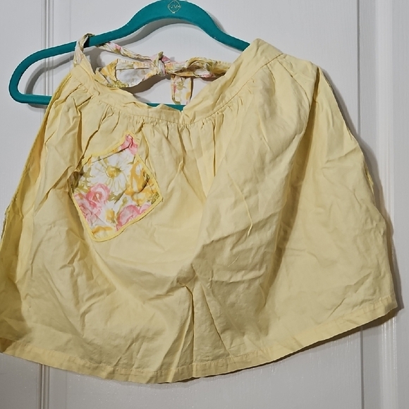 Vintage Reversable Yellow Floral Aprion - Picture 2 of 2